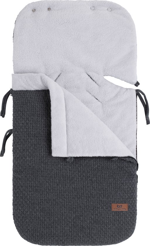 Baby's Only Voetenzak autostoel 0+ Robust - Antraciet - Geschikt voor drie- en vijfpuntsgordel van Baby's Only