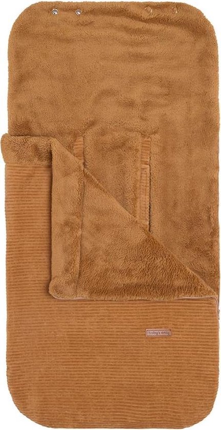 Baby's Only Voetenzak autostoel 0+ Sense - Caramel - Zachte rib corduroy stof - Geschikt voor drie- en vijfpuntsgordel van Baby's Only