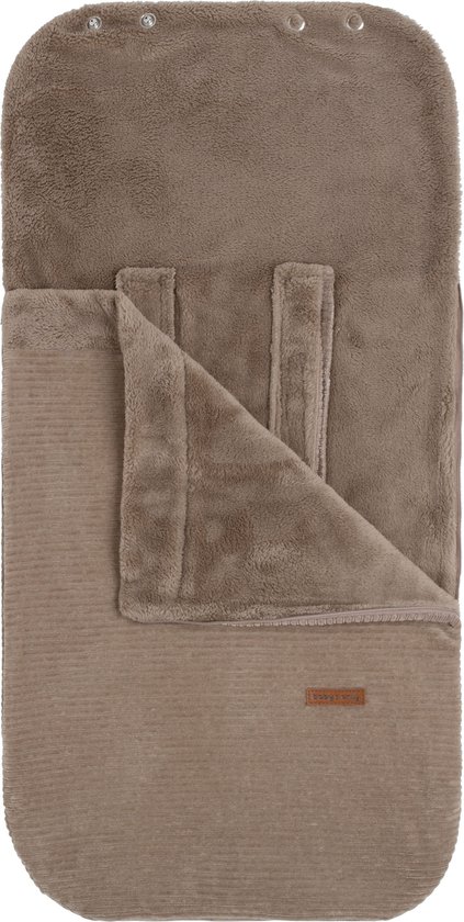 Baby's Only Voetenzak autostoel 0+ Sense - Clay - Zachte rib corduroy stof - Geschikt voor drie- en vijfpuntsgordel van Baby's Only