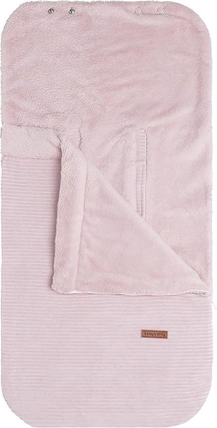 Baby's Only Voetenzak autostoel 0+ Sense - Oud Roze - Zachte rib corduroy stof - Geschikt voor drie- en vijfpuntsgordel van Baby's Only