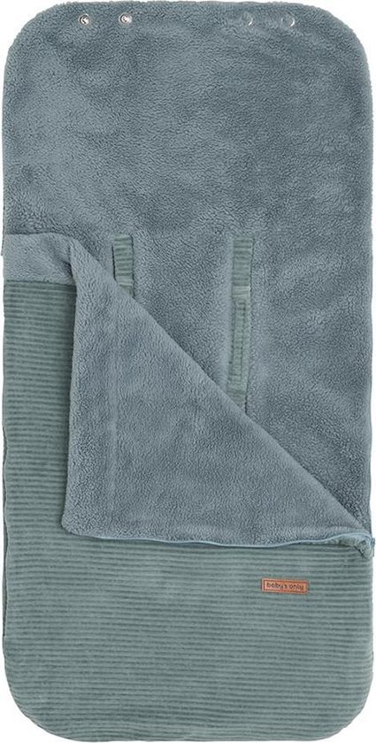 Baby's Only Voetenzak autostoel 0+ Sense - Zeegroen - Zachte rib corduroy stof - Geschikt voor drie- en vijfpuntsgordel van Baby's Only