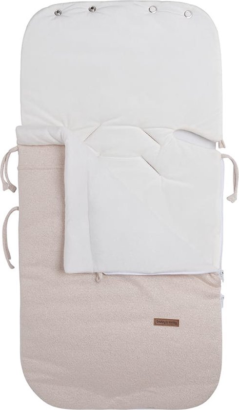 Baby's Only Voetenzak autostoel 0+ Sparkle - Goud-Ivoor Mêlee - Met subtiel glittertje - Geschikt voor drie- en vijfpuntsgordel van Baby's Only