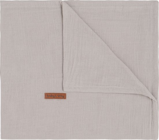 Baby's Only Wiegdeken - Baby deken Breeze - Dekentje voor jongens en meisjes - 0.6 TOG - 70x95 cm - Urban Taupe - 100% katoen van Baby's Only
