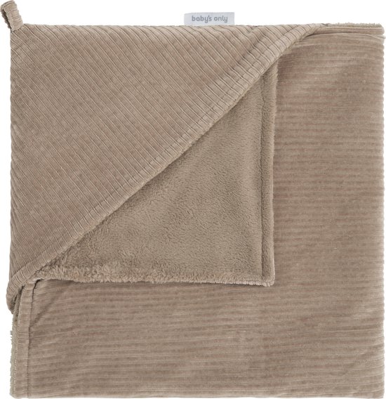 Baby's Only Wikkeldeken - Omslagdoek baby Sense - Teddy voering - Clay - 75x75 cm - Geschikt voor drie- en vijfpuntsgordel van Baby's Only