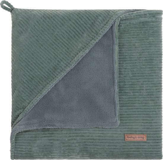 Baby's Only Wikkeldeken - Omslagdoek baby Sense - Teddy voering - Zeegroen - 75x75 cm - Geschikt voor drie- en vijfpuntsgordel van Baby's Only