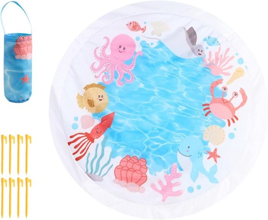 Babys zwembad - Watermat peuter - Buiten spelen - Compact draagbaar - 140 x 140 cm - Uniek