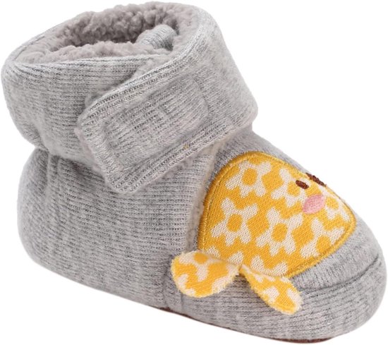 Babyschoenen - Laarsjes Instappers - Warm Houden - Vis Patroon - 1 Paar - Meerkleurig