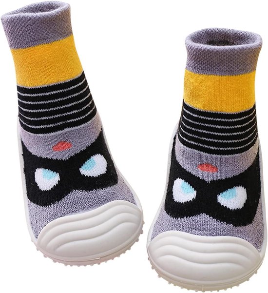 Babyschoenen Sokken - Peuters Slippers - Warme Voetjes - Antislip Zool - Voor Binnen - Diverse Kleuren