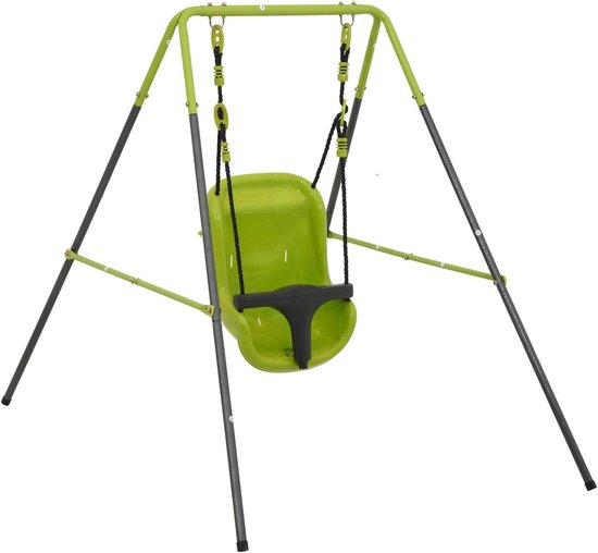 Babyschommel - Kinderschommel Peuterschommel - Buiten Spelen - Ergonomische Zitting - 25 kg - Groen