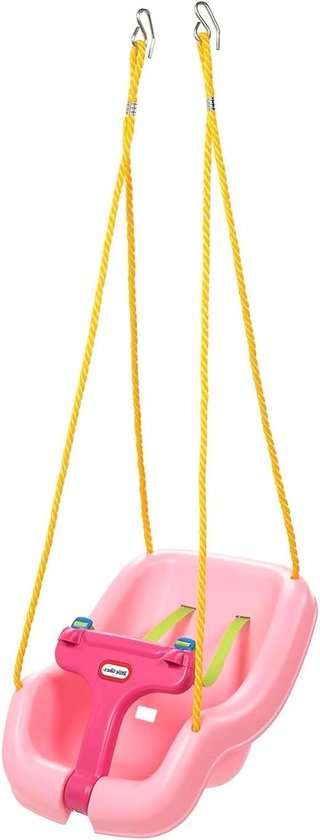 Babyschommel - Peuterschommel Kinderstoel - Buiten spelen - Verstelbare veiligheidsgordels - 40.6 centimeter zitdiepte - Roze van Merkloos