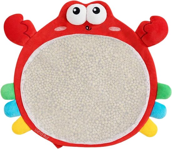 Babysensoren Speelgoed Krab - Pluche Knuffel - Sensorische Stimulatie - Babyvriendelijk Glad - 33 x 28 x 3 cm