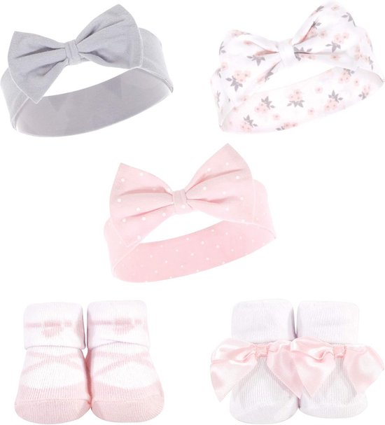 Babyset: Haarband en Sokjes voor Baby's (0-9 Maanden) - Ballet Stijl van Merkloos