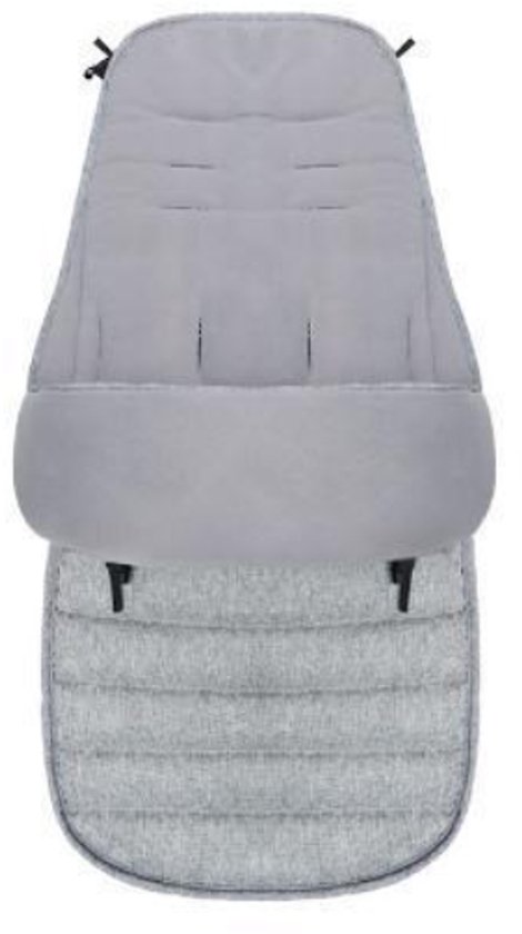Babyslaapzak - afneembare rits - antislip en warm - 42×90×12 cm - Grijs van Merkloos