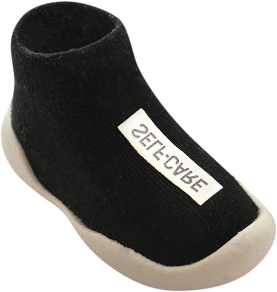 Babysokjes - Antislip sokken - Warmte en comfort - Zachte gebreide stof - 0-24 maanden - Effen van Merkloos