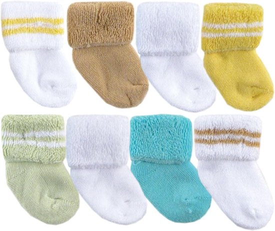 Babysokken - Sokjes voor baby's - Babycomfort - Zachte badstof - One Size - Wit