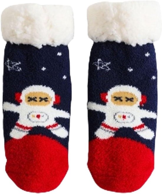 Babysokken - Warme sokjes - Comfortabel thuis - Zachte fleece - One size - Multicolor