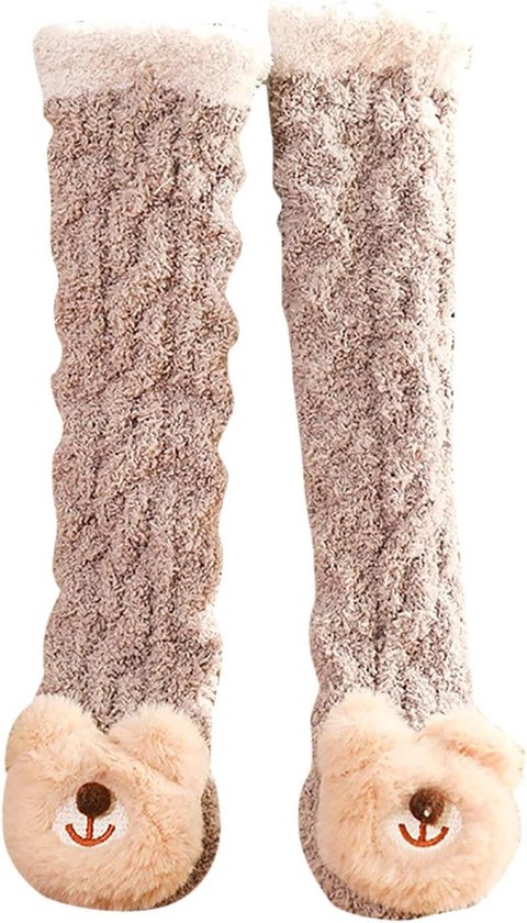 Babysokken - Winter sokken - Dagelijks comfort - Dikke coral fleece - 28 cm - Multi-color