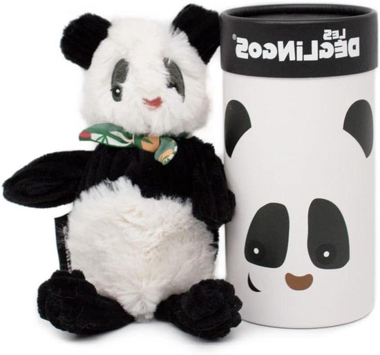 Babyspeelgoed Panda - Knuffelbeest - Knuffelen en Spelen - Zachte Vulling - 22 cm - Zwart Wit