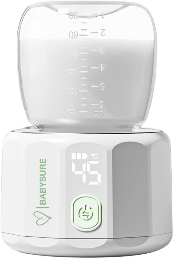 BabySure Flessenwarmer voor Onderweg – Draagbare Digitale Pocket Babyflessenwarmer – Temperatuurregeling – Compact & Lichtgewicht van Merkloos