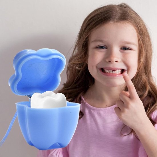 Babytandendoos - Tandendoosje Baby - Herinneringen Bewaren - Huidvriendelijk Ontwerp - 10 stuks - Blauw