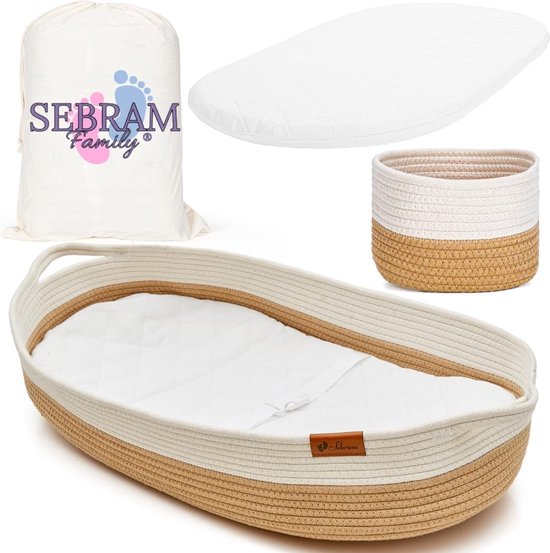 Babyverschoonmand met extra reisluierkussen + schuimaankleedkussen en waterbestendige hoes + babyluiercaddy organisator, aankleedtafeltopper voor dressoir, boho kinderkamerdecoratie van Maliton