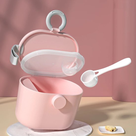 Babyvoeding Bewaarbox - Bewaardoos – Melkpoeder doseerdoos - Bewaarbakjes - Reisbox - Melkpoederbox - Groen van Little Dutch