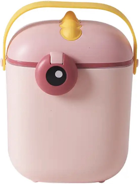 Babyvoeding bewaarbox Roze | Melkpoeder bewaarbox | Luchtdicht | Baby | Flesvoeding van LoLo.