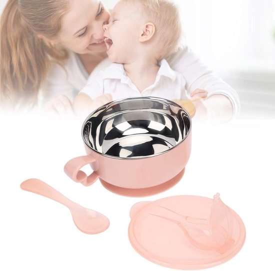 Babyvoedsel Warmer Voor Onderweg | Waterinjectie | Warmte Behoud | Zuigschuim | Kinderen | Voeding | Warmere | Verwarmingskom | Voertasrei voor Babyvoeding | Roestvrijstalen Voerbak | Pin Pony