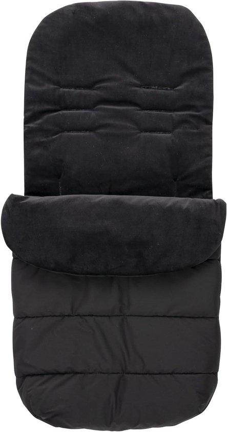 Babyvoetenzak Kinderwagen - Winterzak Buggy - Baby Warm Houden - Universele Riem Sleuven - 95 x 48 cm - Zwart