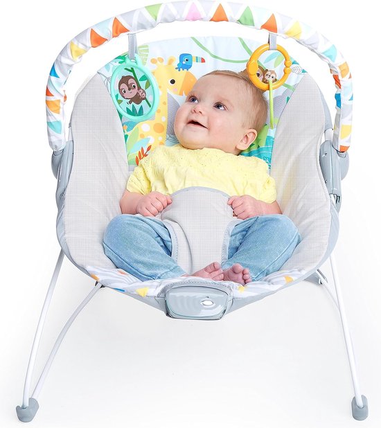 Babywip, Safari Fun met rustgevende giraf en aap. multicolor van Bright Starts