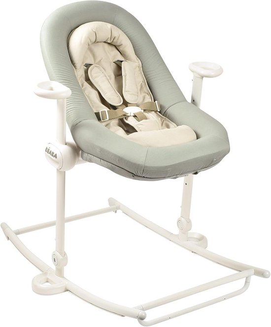 Babywipstoel - Baby relax - Baby comfort - Verstelbaar in 5 hoogtes - Opvouwbaar - Salie