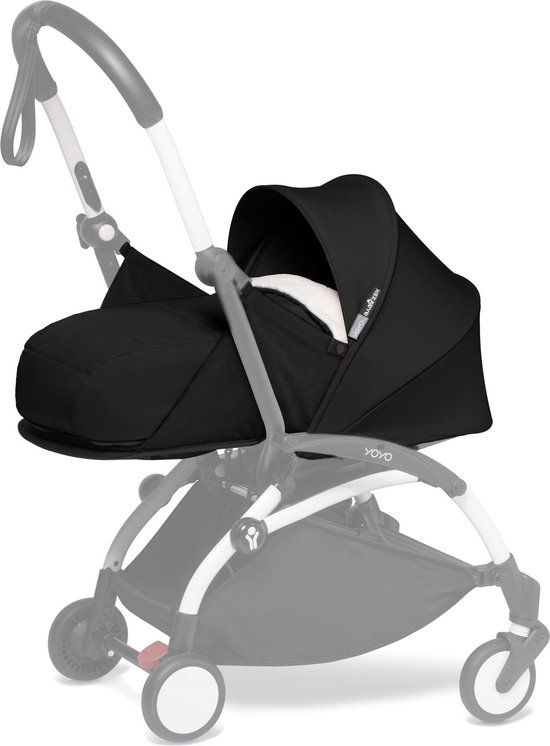 BABYZEN YOYO 0+ Newborn Pack, Black - Dit pakket bevat een matras, zonnekap, hoofdsteun & deken - Vereist een YOYO2-frame (apart verkrijgbaar) van BABYZEN™