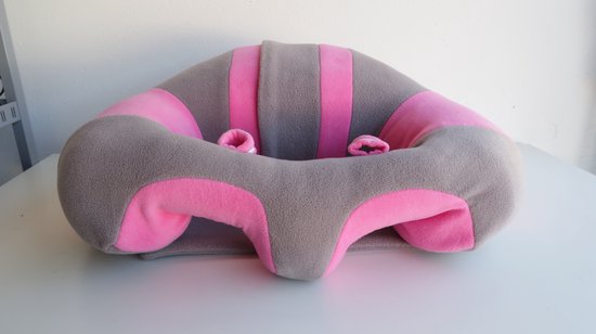 Babyzitje Ace/Roze-Grijs - Babystoeltjes, baby zitje, zitkussen, baby zitten, zitjes voor babys van 3 t/m 18 maanden