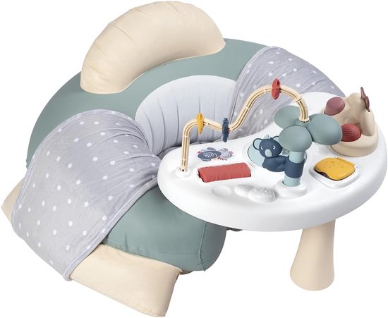 Babyzitje met tafel - Peuterstoel Speeltafel - Ontspannen Spelen - Met Rugleuning - 66 x 70 cm - Veelkleurig