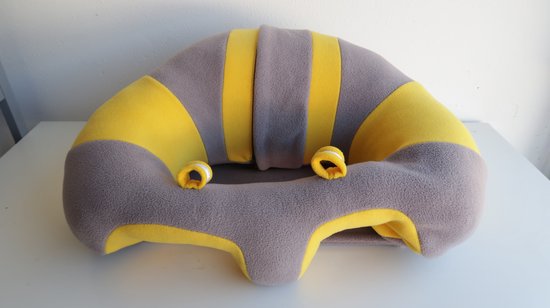 Babyzitje Rae/Grijs-Geel - Babystoeltjes, baby zitje, zitkussen, baby zitten, Baby Born, Baby gift, zitjes voor babys van 3 t/m 18 maanden