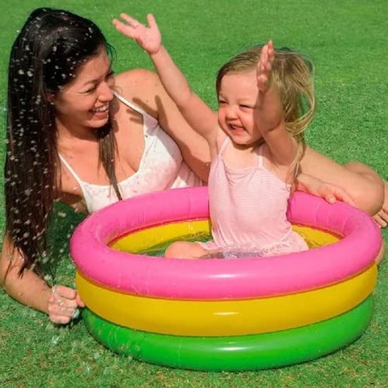 Babyzwembad 61 x 22 cm in Regenbooguitvoering