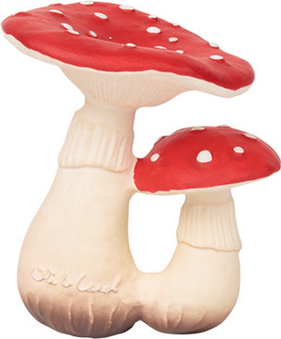 Bad- bijtspeeltje Spot paddestoel van Oli & Carol