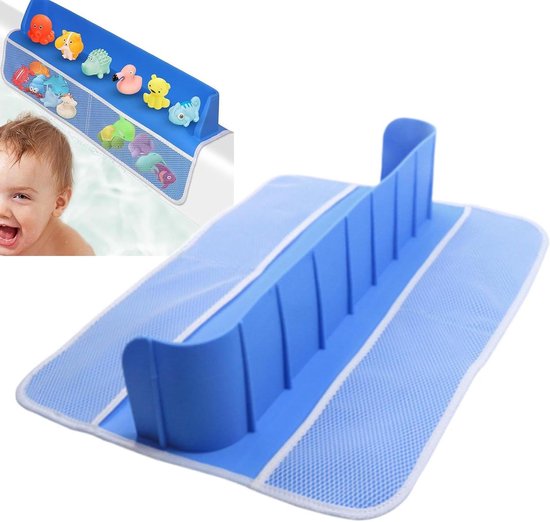 Bad Splash Guard - Bad Organizer Kids - Schoon Spelen - Uniek Zuigontwerp - 60 x 40 cm - Blauw