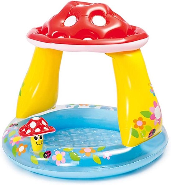 Badbadje van babyvilt voor kinderen - meerkleurig met zuignappen baby zwembad van Merkloos