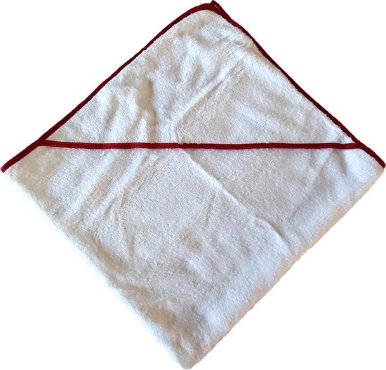 Badcape Bébé-Jou Wit / Rood van Bebe Jou