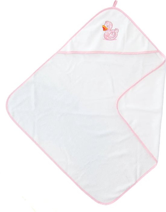 Badcape meisje met badeendje van Merkloos