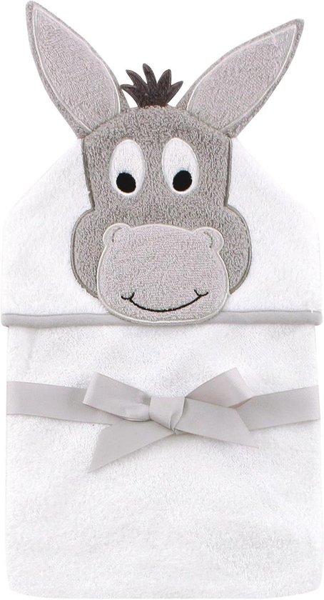 Badcape met Capuchon - Baby Handdoek - Baby Afdrogen - Extra Groot Formaat - 84 x 84 cm - Ezel