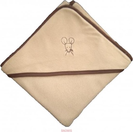 Badcape Muis bruin 85x85 cm van Jollein