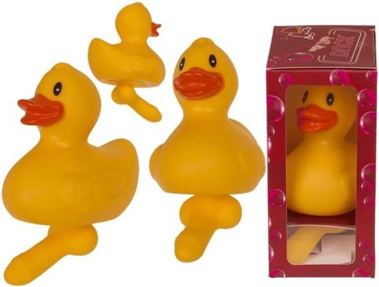 Badeend Rubber - Mini Eendjes - Baby Badspeelgoed - Water- en Vuilafstotend - 8.4 x 7.7 x 7 cm - Geel