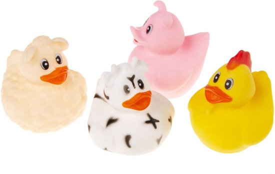 Badeendjes Boerderij 4 stuks van Bade