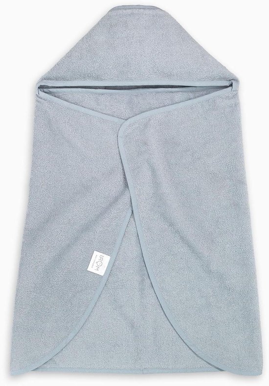 Badhanddoek met capuchon - Badcape baby - Baby badderen - Superzacht microkatoen - 100 x 88 cm - Blauw