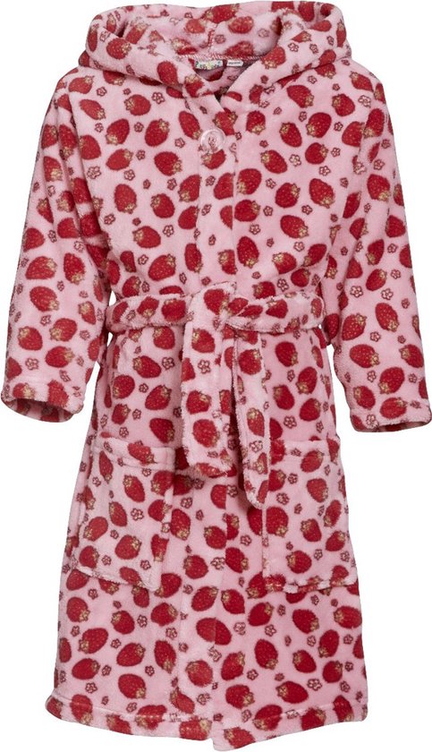 Badjas Playshoes Aardbei-pink-74/80 van Merkloos