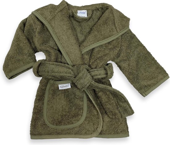 Badjas Uni Line, Forest green 1-2jr [Baby] [Babytextiel] [groen] van Jollein