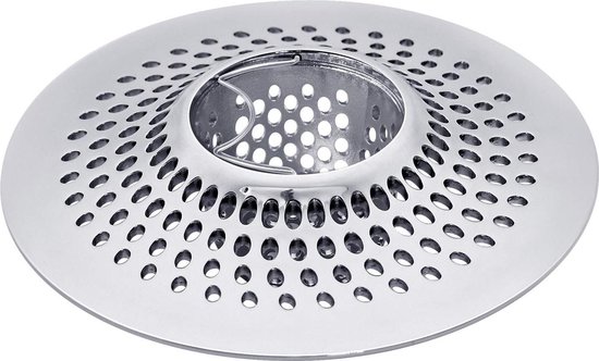Badkuip-douche haarfilter van roestvrij staal met afvoerstop van Piksters