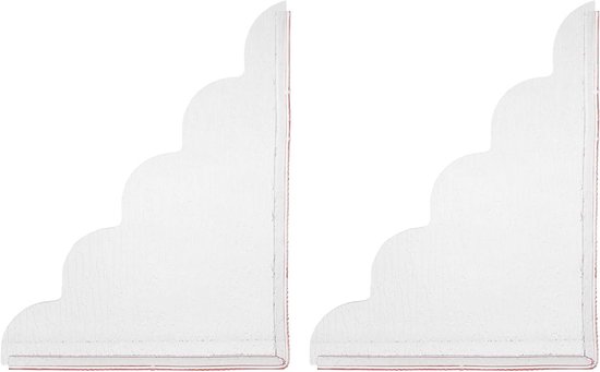Badkuip Spatbescherming - Hoek Splash Guard - Waterkering Bad - Houtnerf Patroon - 2 Stuks - Transparant